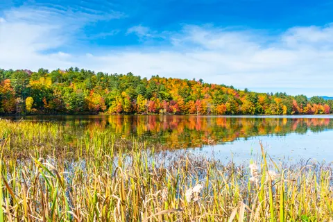 Autumn Lake 4K Wallpaper · autumn · 3840×2563