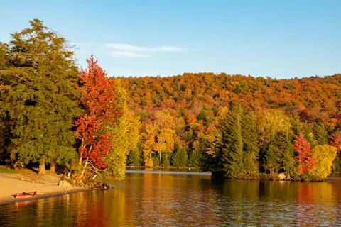 पतझड़ की झील 4K वॉलपेपर · autumn · 3840×2560