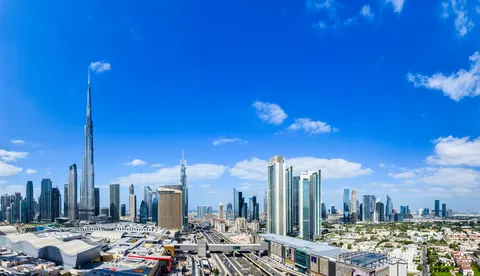 Dubai Skyline 4K Wallpaper · city · 3840×2210