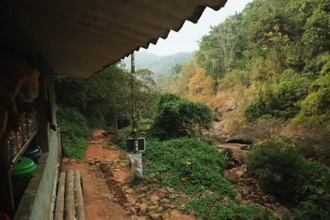 Jungle Waterfall 4K Wallpaper · waterfall · 3840×2560