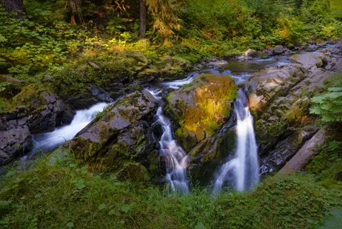Forest Waterfall 4K Wallpaper · waterfall · 3840×2567