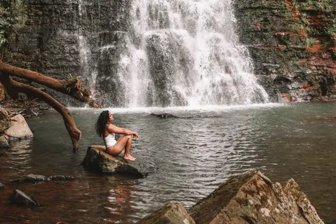 Tropical Falls 4K Wallpaper · tropical · 3840×2560
