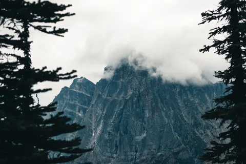 Dark Mountains 4K Wallpaper · dark · 3840×2560