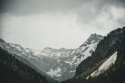 Dark Mountains 4K Wallpaper · dark · 3840×2563