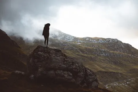 Dark Mountains 4K Wallpaper · dark · 3840×2560