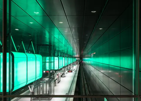 Neon Tunnel 4K Wallpaper · neon · 3840×2743