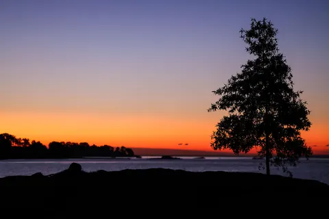 Sunset Silhouette 4K Wallpaper · sunset · 3840×2561