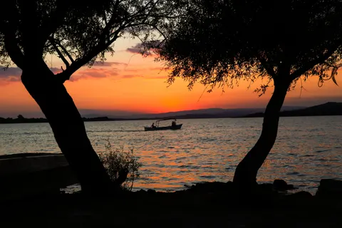 Wallpaper Siluet senja 4K · sunset · 3840×2560