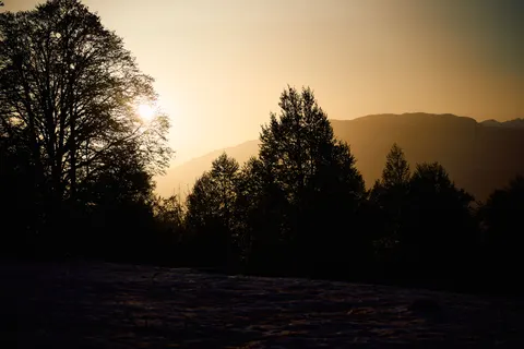 Sunset Silhouette 4K Wallpaper · sunset · 3840×2560