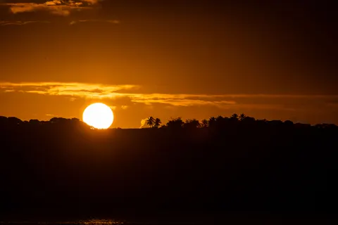 Sunset Silhouette 4K Wallpaper · sunset · 3840×2560