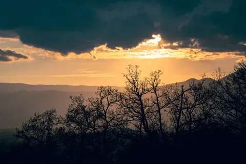 夕日のシルエット 4K壁紙 · sunset · 3840×2560