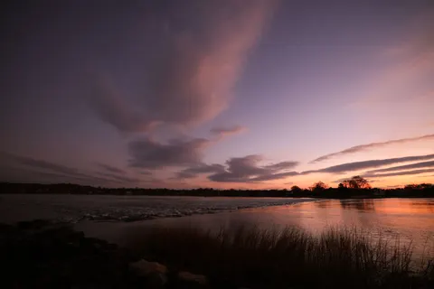 Papel de parede Pôr do sol rosa 4K · sunset · 3840×2561