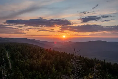 Sunset Mountains 4K Wallpaper · sunset · 3840×2560