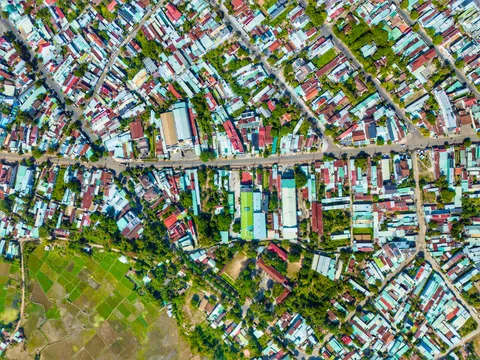 Aerial City 4K Wallpaper · aerial · 3840×2880