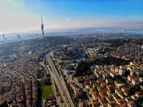 Aerial City 4K Wallpaper · aerial · 3840×2880