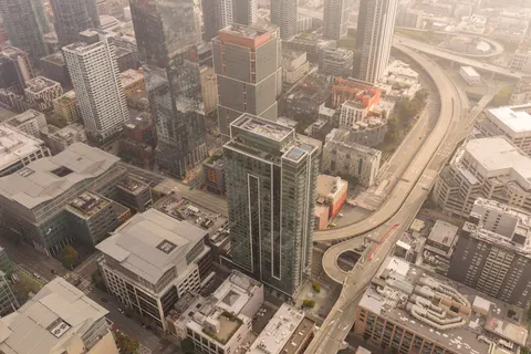 Aerial City 4K Wallpaper · aerial · 3840×2560
