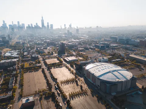 Aerial City 4K Wallpaper · aerial · 3840×2880
