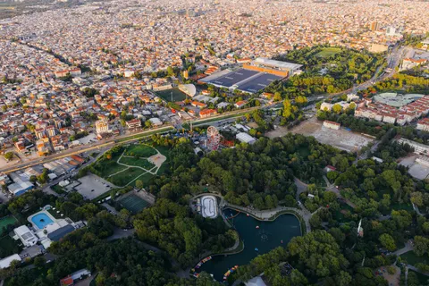 Aerial City 4K Wallpaper · aerial · 3840×2560