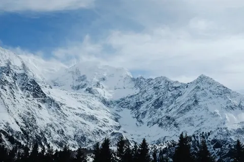 Winter Mountains 4K Wallpaper · winter · 3840×2560