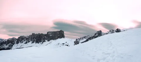 Winter Mountains 4K Wallpaper · winter · 3840×1700