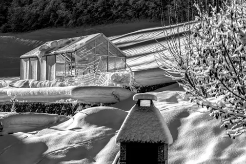 Winter Cabin 4K Wallpaper · winter · 3840×2558