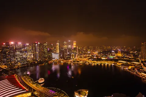 خلفية مارينا سنغافورة بدقة 4K · city · 3840×2560