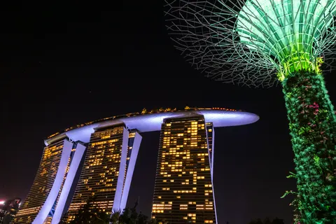 خلفية مارينا سنغافورة بدقة 4K · city · 3840×2560