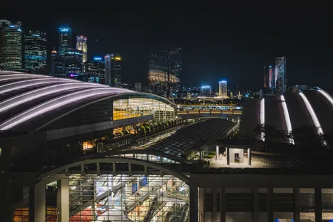 خلفية مارينا سنغافورة بدقة 4K · city · 3840×2560