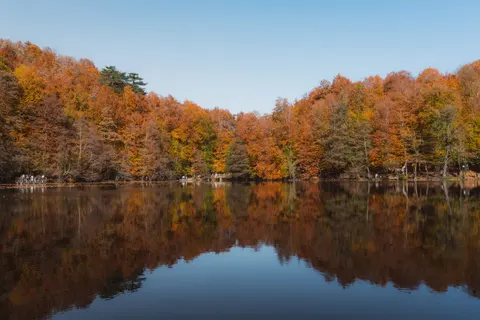 Autumn Lake 4K Wallpaper · autumn · 3840×2561