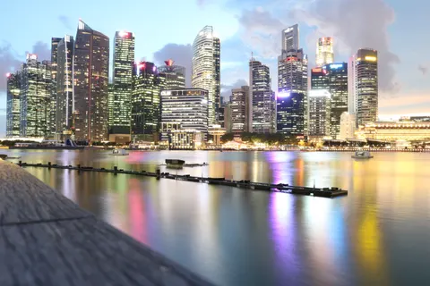 خلفية مارينا سنغافورة بدقة 4K · city · 3840×2560