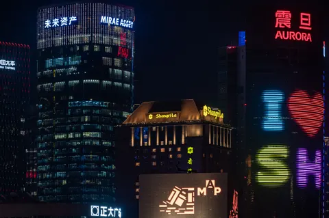 Hình nền Thượng Hải Về Đêm 4K · city · 3840×2555