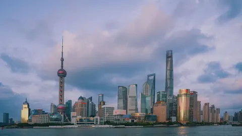 Shanghai bei Nacht 4K Hintergrundbild · city · 3840×2160