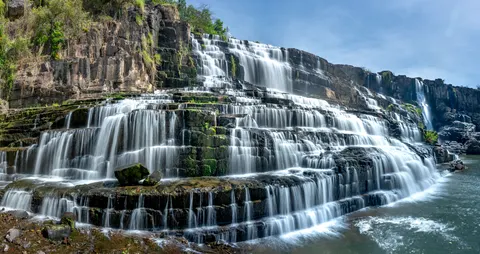 Tropikal Şelale 4K Duvar Kağıdı · tropical · 3840×2027