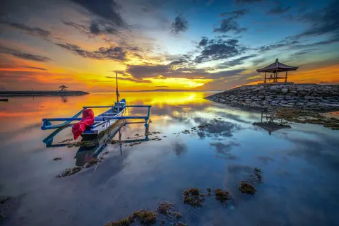 Tropischer Sonnenuntergang 4K Hintergrundbild · tropical · 3840×2561