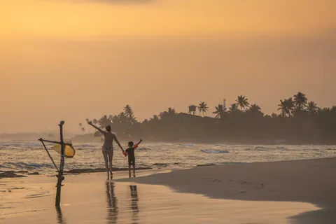 Fond d'écran Coucher de soleil tropical 4K · tropical · 3840×2560