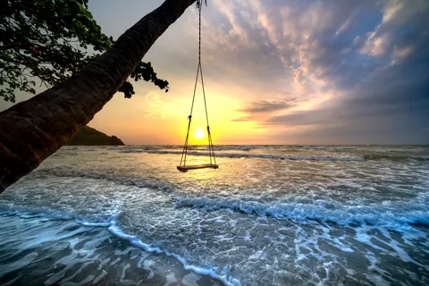 Tropikal Gün Batımı 4K Duvar Kağıdı · tropical · 3840×2561