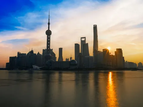 خلفية شنغهاي ليلاً بدقة 4K · city · 3840×2880