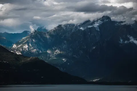 Dark Mountains 4K Wallpaper · dark · 3840×2560