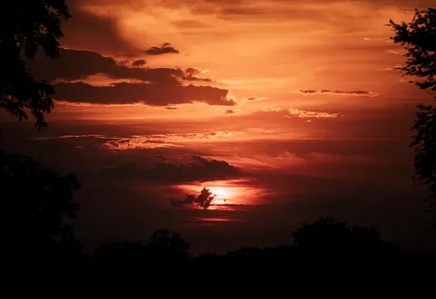 Sunset Silhouette 4K Wallpaper · sunset · 3840×2642