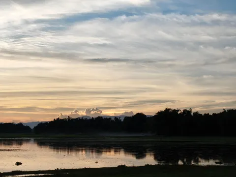Sunset Silhouette 4K Wallpaper · sunset · 3840×2880