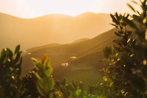 Sunset Mountains 4K Wallpaper · sunset · 3840×2560