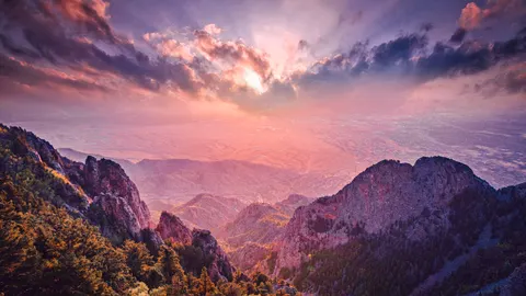 Sunset Mountains 4K Wallpaper · sunset · 3840×2160