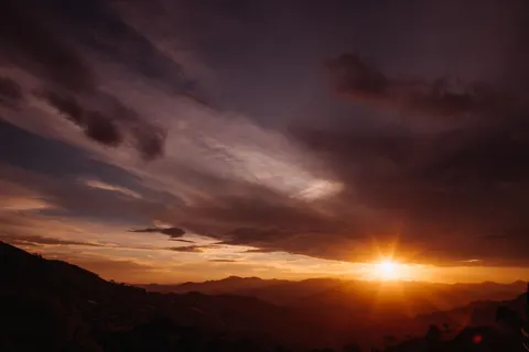 Sunset Mountains 4K Wallpaper · sunset · 3840×2560