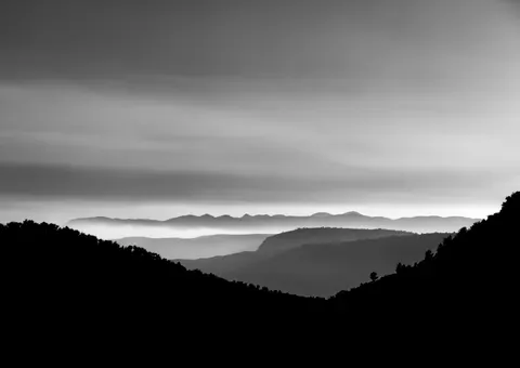 Sunset Mountains 4K Wallpaper · sunset · 3840×2715