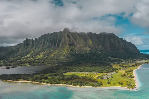 Aerial Coastline 4K Wallpaper · aerial · 3840×2558