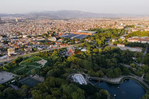 Aerial City 4K Wallpaper · aerial · 3840×2560