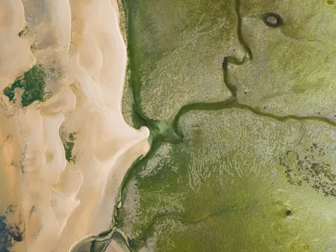 Aerial River 4K Wallpaper · aerial · 3840×2880