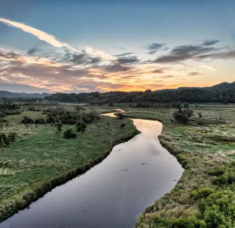Aerial River 4K Wallpaper · aerial · 3840×3716