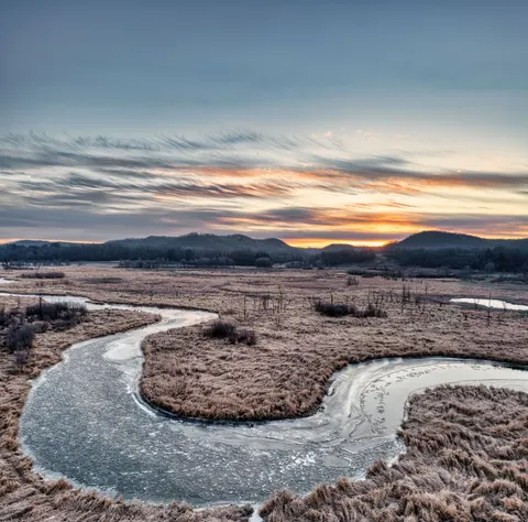 Aerial River 4K Wallpaper · aerial · 3840×3785
