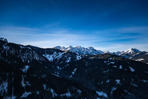 Winter Mountains 4K Wallpaper · winter · 3840×2560